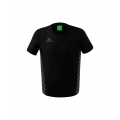 Erima Leisure T-shirt Essential Team - soft cotton blend, classic cut - black/grey Men